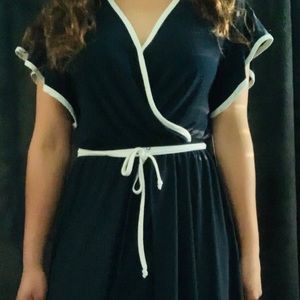 Long Navy Blue Dress